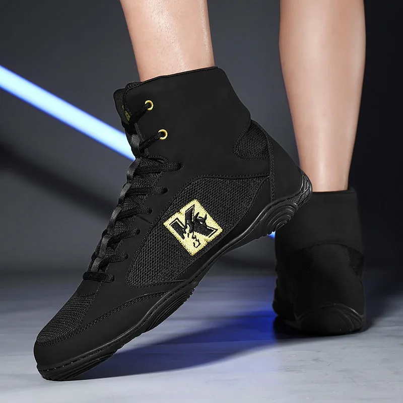 New Trend Competition Sport Boxing Sneakers Top Quality Wrestling Gym Training Boots Classic Brand Wearable Fighting Shoe