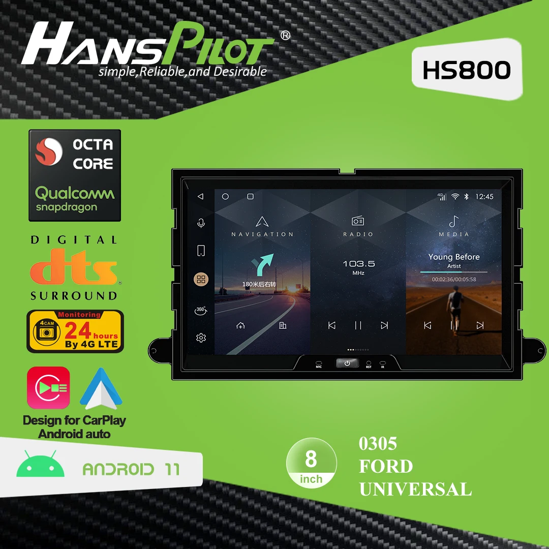 Hanspilot Android Car Radio Dvd Player For Ford Explorer Fusion Taurus