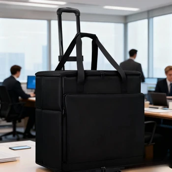  Custodia da trasporto per computer resistente Tower Monitor per PC Carrello mobile Borse per PC portatili per viaggi d'affari Borsa per schermo impermeabile