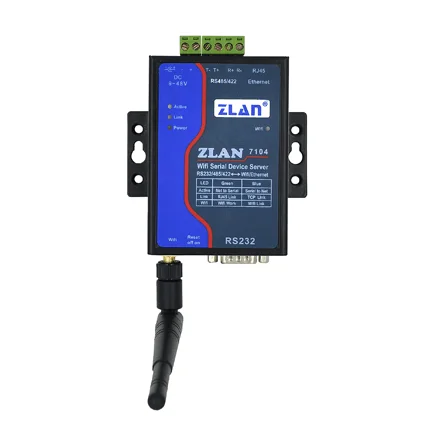 

Сервер для последовательного устройства с Wi-Fi ZLAN7104, Высокопроизводительный сервер для последовательного устройства с Wi-Fi