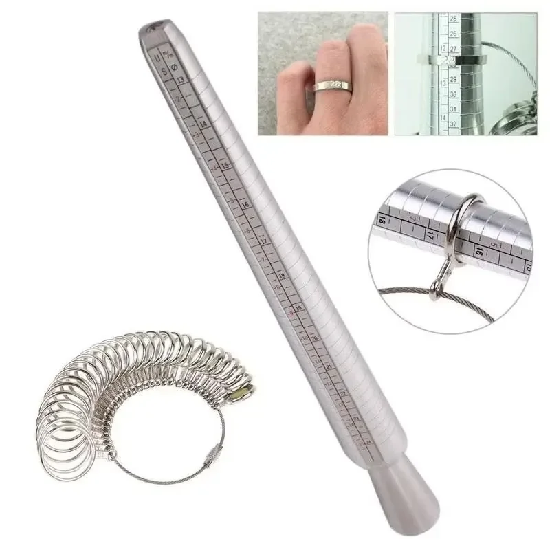 US Meidu Ring Ring Rod Multi Functional Finger Size Measurement Number Circle Correction Adjustment Plastic Rings Jewelry Tool