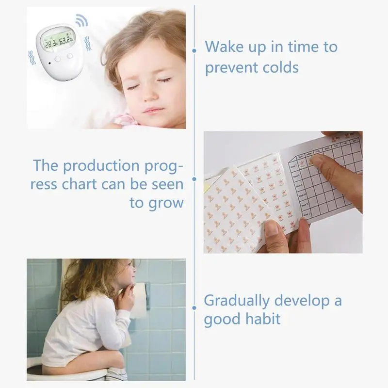 Bed Wetting Reminder Multifunctional Potty Training Tool Pee Alarm Bed Wetting Reminder With Loud Sound Strong Vibration To