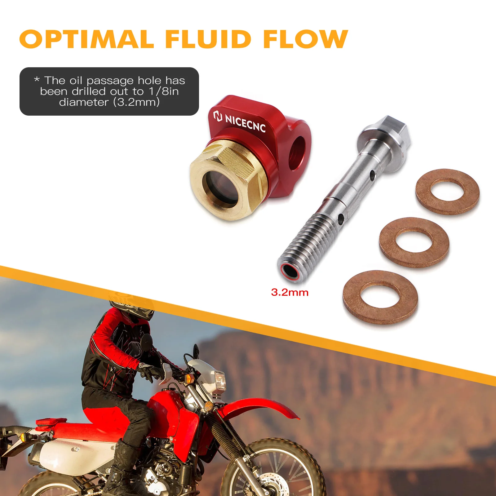 NICECNC ���� ��Ʈ ���� ����Ʈ ����, ȥ�� XR650L XR600R 1985-2023 �˷�̴� ���� ��Ʈ �ͼ�, ����� ��Ȱ ����