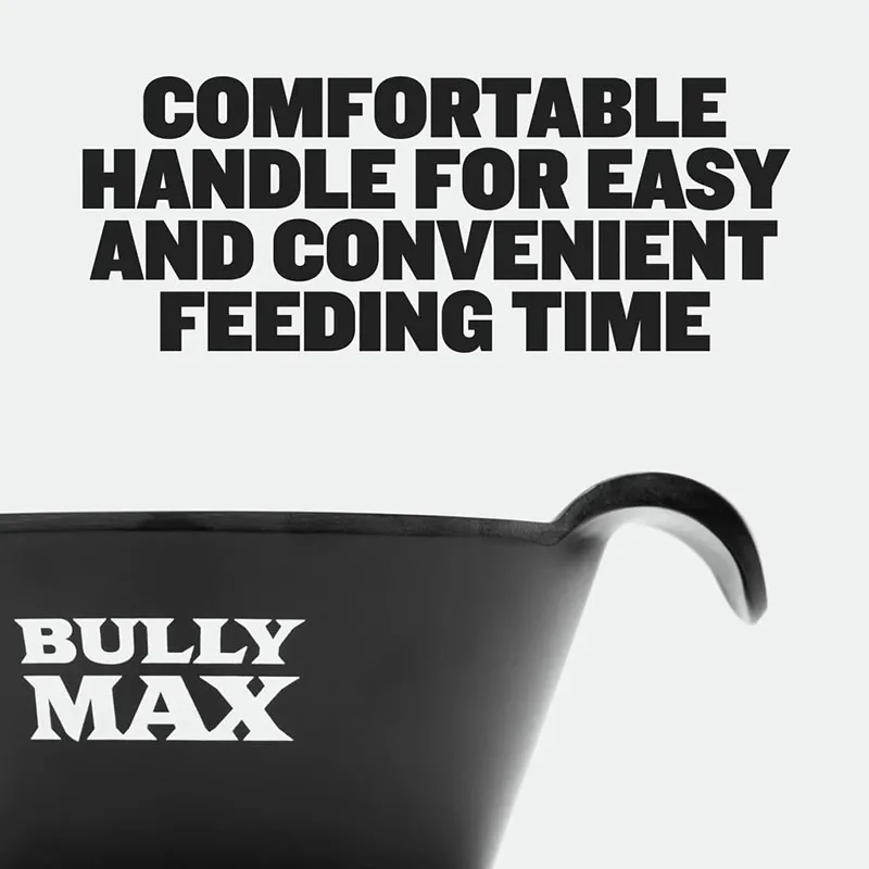 BULLY MAX Cat And Dog Food Dispenser Spoon Matte Black Mixing Dog Food Tableware Multipurpose Durable Easy To Wash
