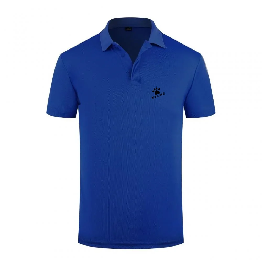 Nuova Polo KELME da Uomo 2026 con Logo a Impronta di Zampa, T-Shirt Sportiva Traspirante, Maglietta a Maniche Corte ad Asciugatura Rapida con Colletto - immagine 4