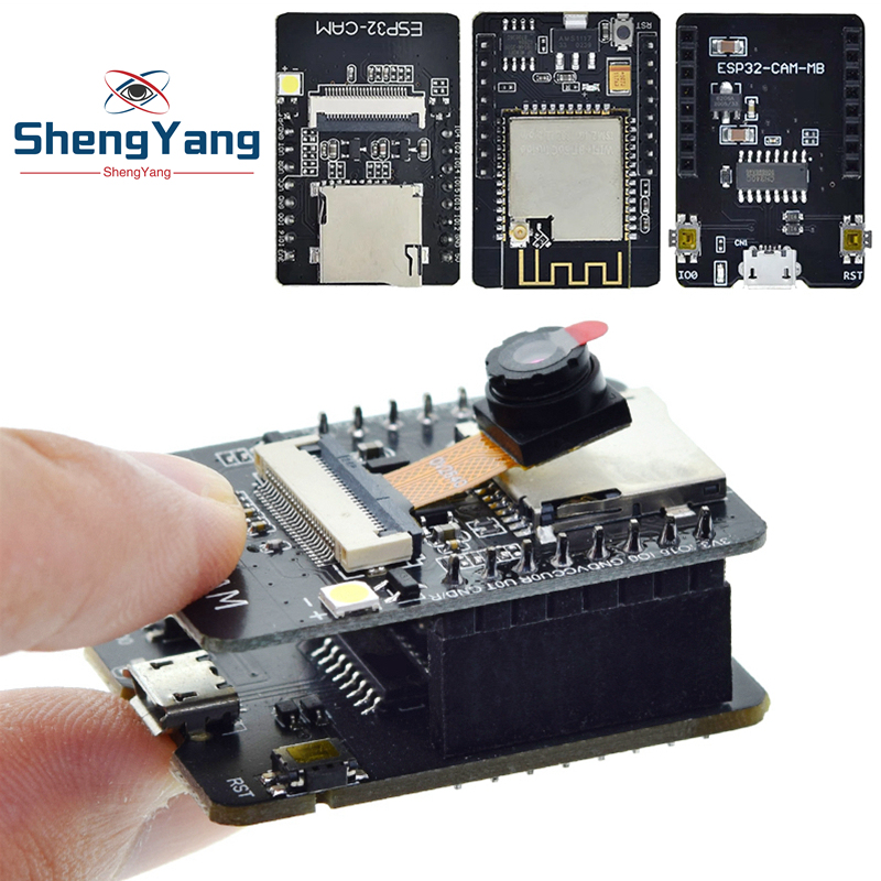 ESP32-CAM WiFi Module 2.4G Antenna ESP32 Serial to WiFi ESP32 CAM Development Board 5V Bluetooth with OV2640 Camera Module DIY