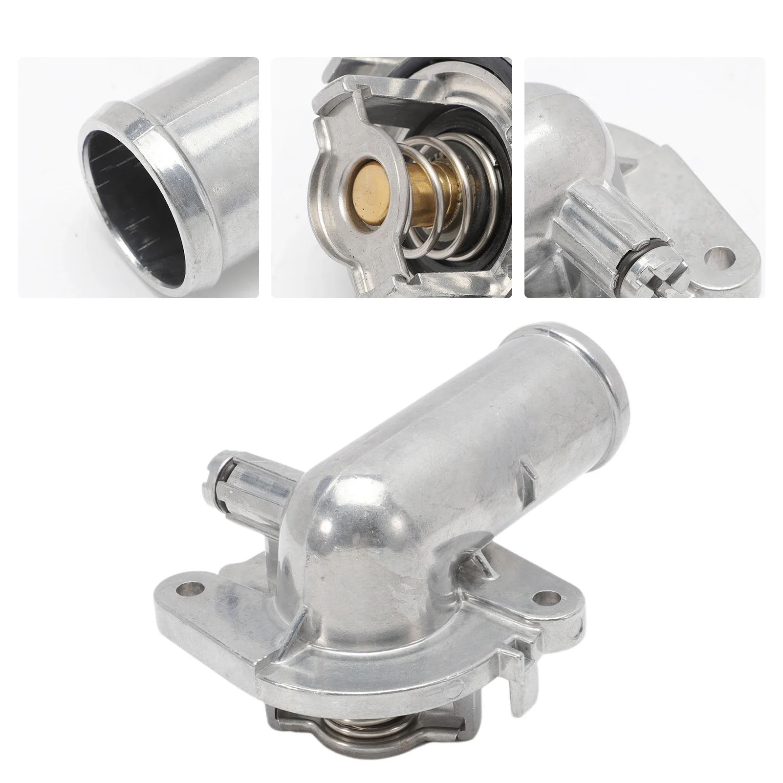 Aluminium Thermostat Housing Assembly For 2011-Jeep Dodge RAM Chrysler 3.6L 3.2L V6 Vehicles-200 5184570AJ 902-3036 engine coolant thermostat,thermostat housing cover