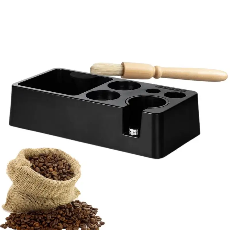 

Espresso Tamper Station Coffee Filter Portafilter Coffee Tamper Holder Espresso Machine Accessories for 51/53/58mm Portafilters
