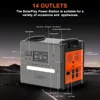 2500W/2304Wh Portable Power Station, Solar Generator with 200W Solar Panel, Large Capacity Power Supply, 6
