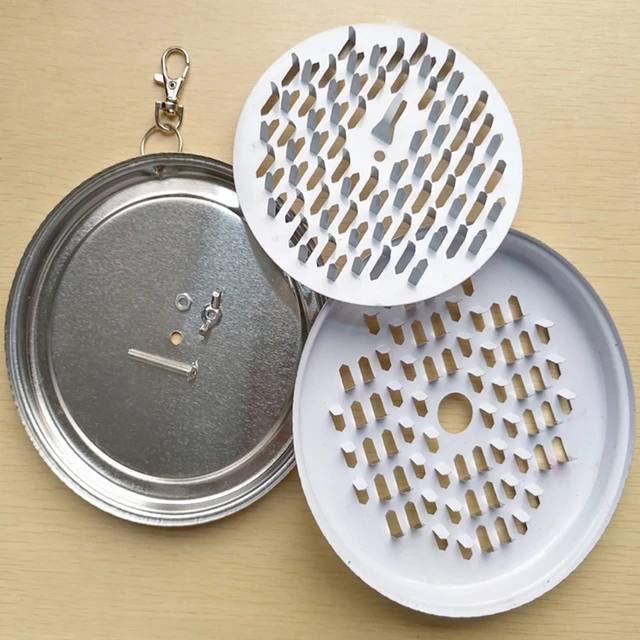 Többfunkciós Szúnyog Tekercs Tálca Horgászathoz Hordozható Beltéri Kültéri Szúnyogos Füstölő Doboz Fém Kerek Állvány Tányér - Image 5