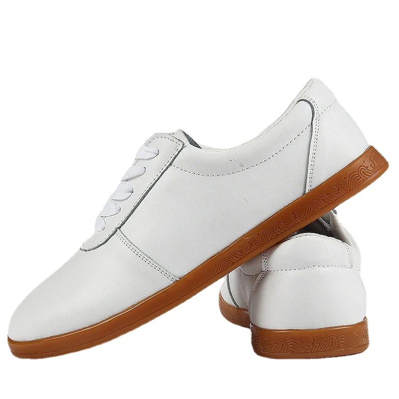 

Кроссовки из натуральной кожи для мужчин и женщин, дышащие кроссовки из мягкой воловьей кожи с низом из говядины, Тай Чи, обувь для боевого искусства, 2022