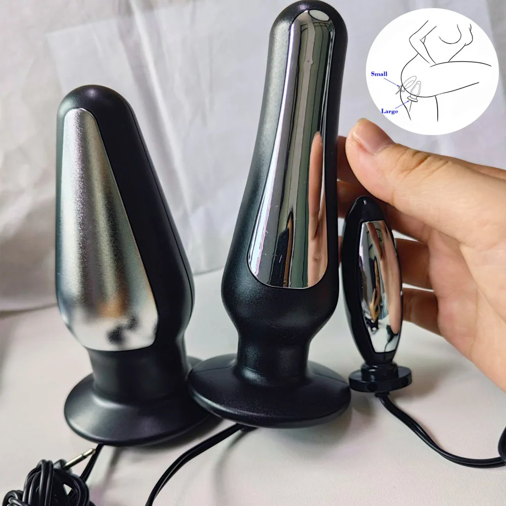 e stim E-stim Estim Penis Cock Ring Bdsm Electro Shock Anal Butt Plug Electrosex Egg Electric Shocker Sex Toys electro sex toys,electric sex toys