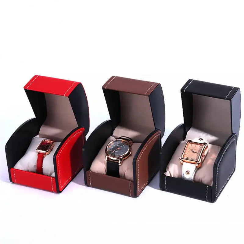 Watch Box Organizer Packaging PU Leather Watch Box High-end Storage Flip Display Jewelry Case Gift