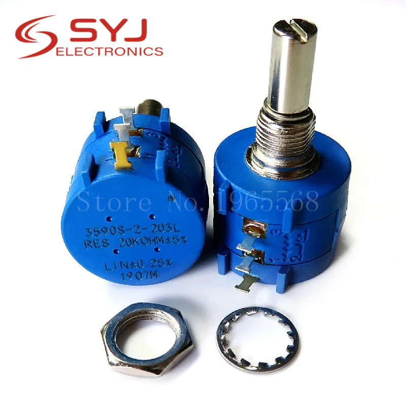 3590S 1K 2K 5K 10K 20K 50K 100K 500R 100R 200R ohm Precision Potentiometer Adjustable Resistor 3590 102 103 502 103 203 503 104