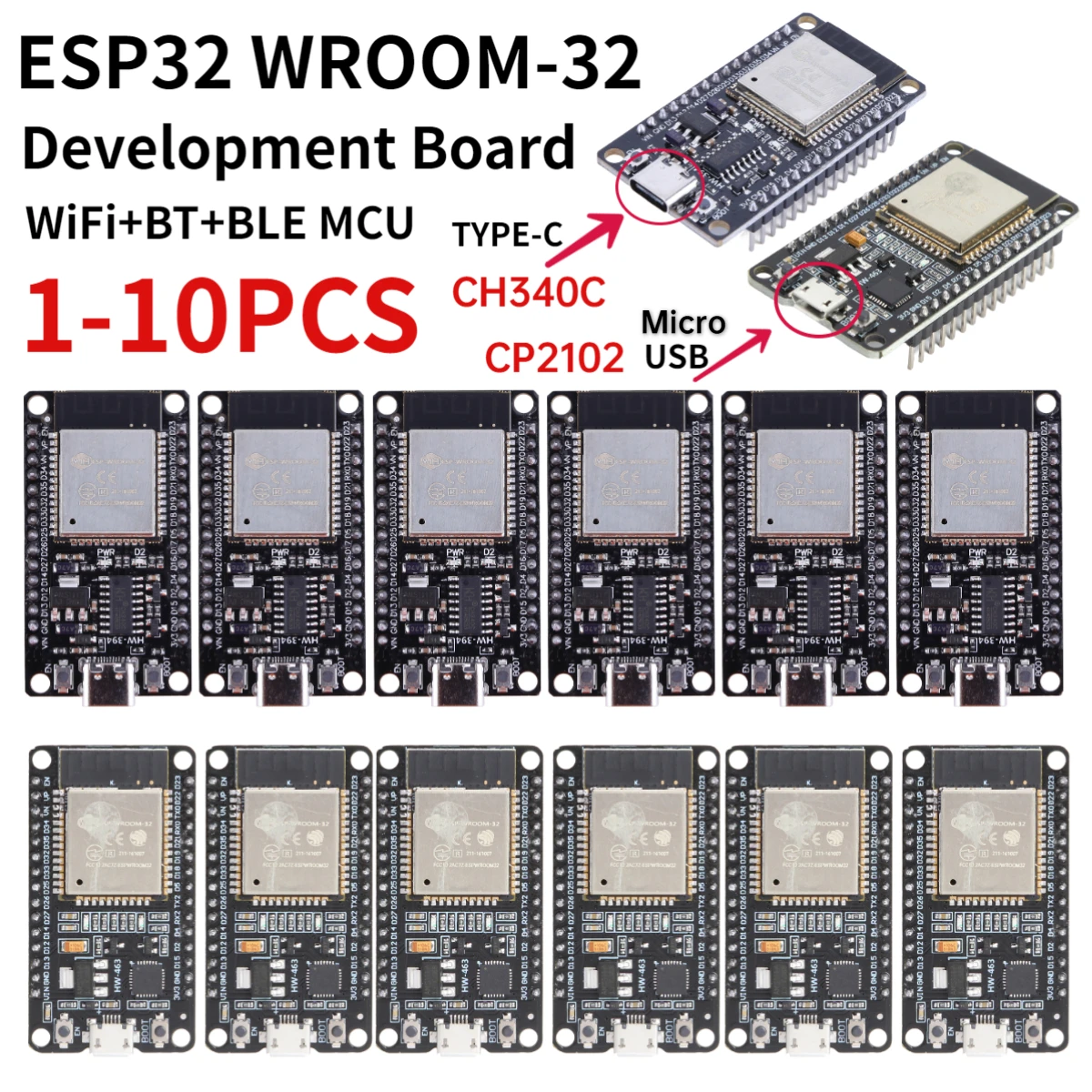SCHEDA DI SVILUPPO ESP32 NodeMcu WROOM 32 Pin Dual Core WLAN WiFi Bluetooth EUR 6,09 - PicClick IT - Foto 8
