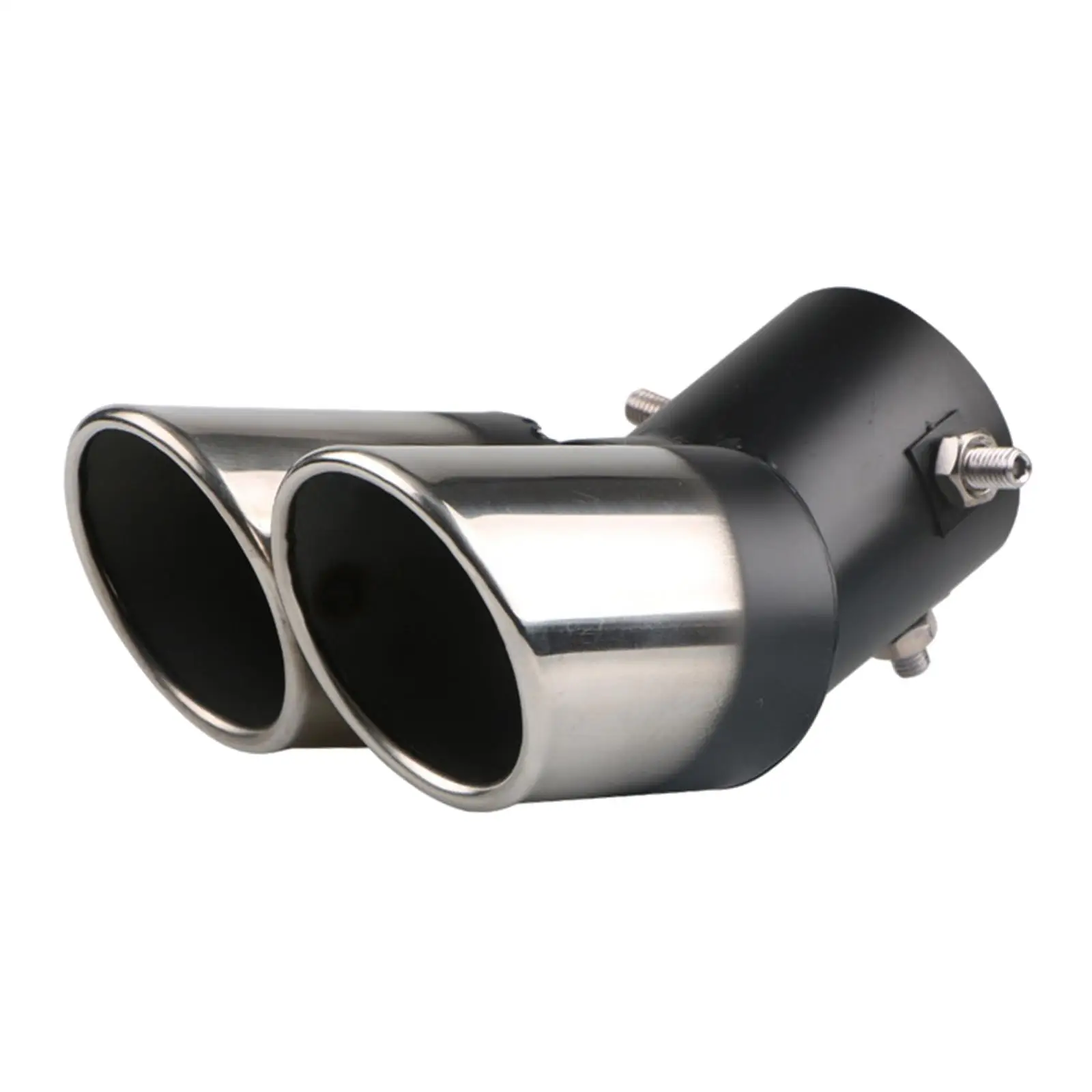 Universal Fit Car Exhaust Tail Muffler Tip Show Pipe 60mm, Curved