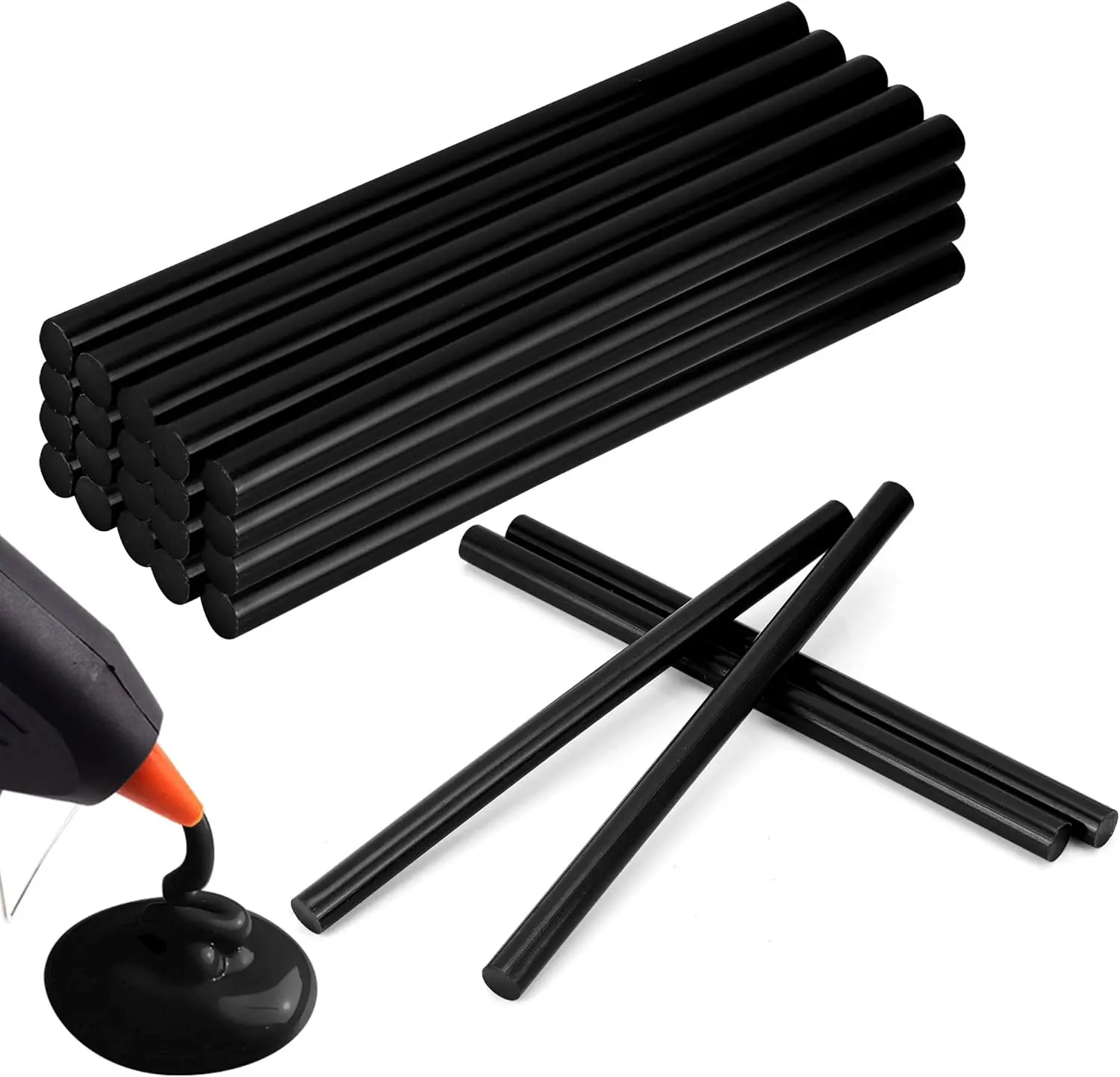 Black Hot Glue Sticks 6