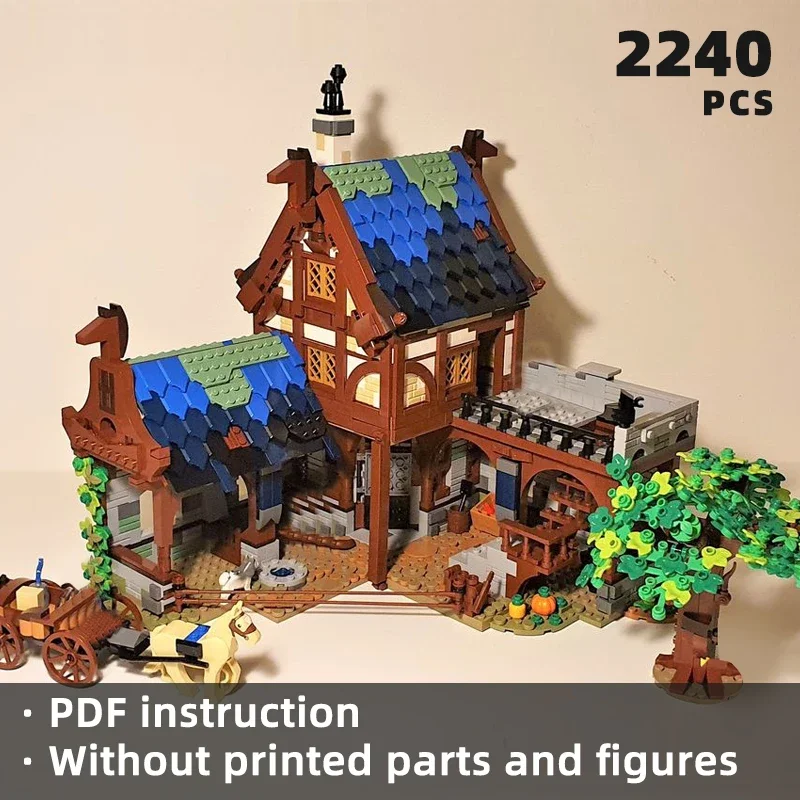 

medieval horse stable bricks medieval tavern blocks modular architecture horse stable castle street view bricks town blocks gift