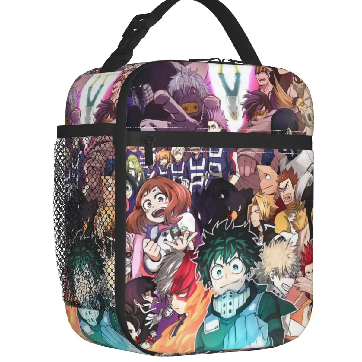 

My Hero Academia And Criminal Resuable Lunch Boxes Unisex MHA Anime Cooler Thermal Food Insulated Lunch Bag Kids School Children
