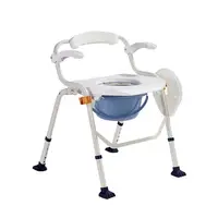Factory Price Wholesale Steel Height Adjustable Fold Portable Toilet Chair for Aged 1