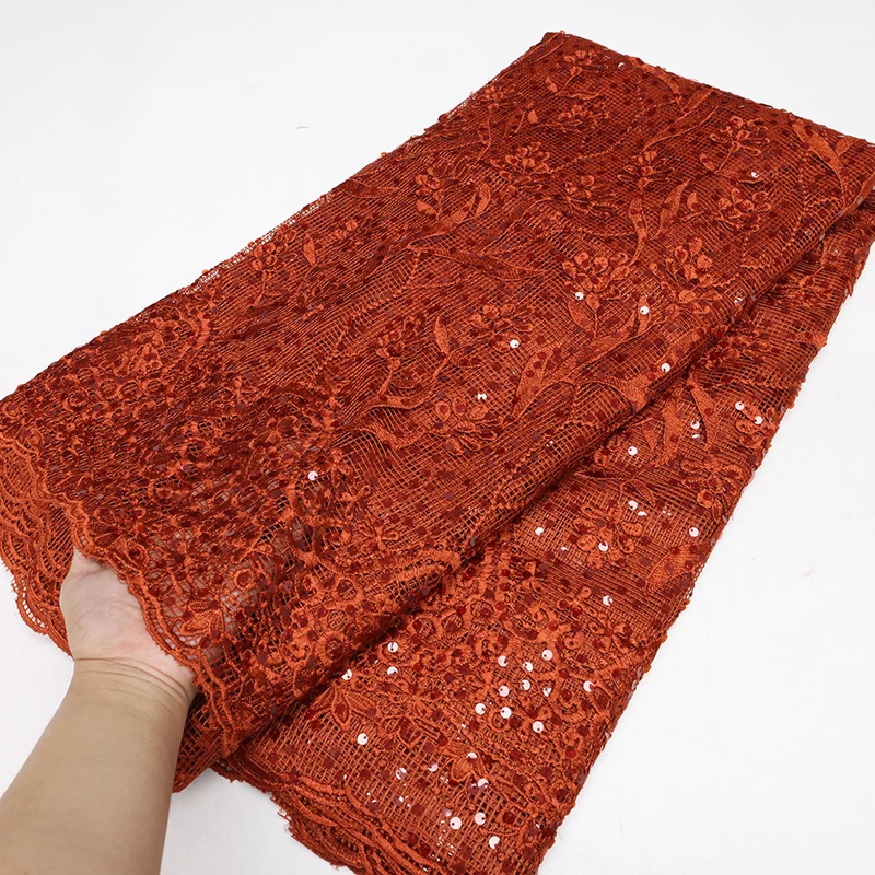 PGC African Sequins Lace Fabric 2023 High Quality Lace French Lace Fabric Tulle Lace Nigerian Wedding Party Dress Sewing pgc african 3d mesh lace fabric embroidery african french lace fabric 2021 high quality lace with beads wedding sewing ya4178b 1