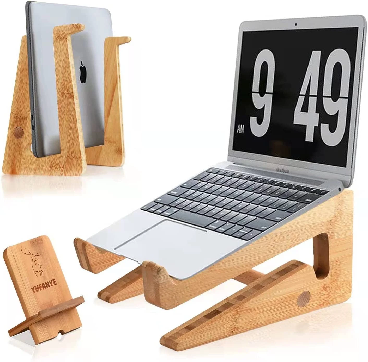 Wooden Laptop Holder11 15inch Laptop Stand Universal Lightweight