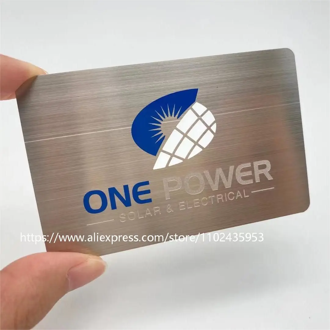 Brushed Finished Metal Business Cards Custom Designed Made By Genuine Stainless Steel With AlLow Price Available UV Printing custom high end low price china supplier customized printing desk calendar 2024