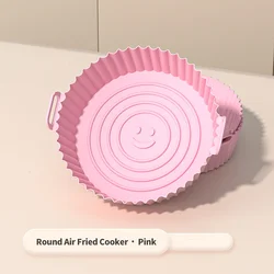 Silicone Air Fryer Baking and Cooking Basket Liners (PINK)