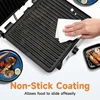 SUSTEAS Sandwich Maker Multi-Purpose Electric Indoor Grill, Non-Stick Panini Press with Grease Tray, 180-Degree Sandwich Maker 4