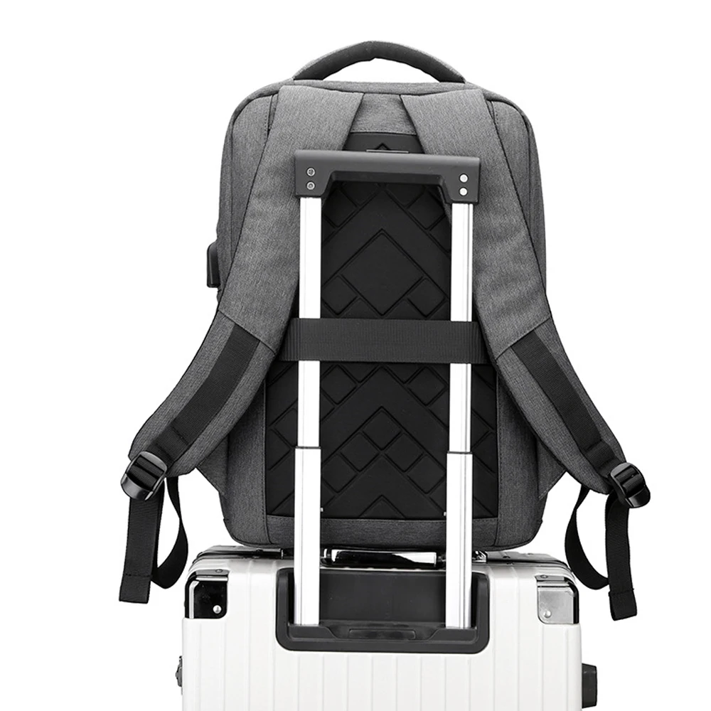 Xiaomi Fashion Leisure Laptop Backpack for Men Large Capacity Business Bag With USB Fast Charging Cable