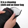 Camera Square Protective Wrap Anti-scratch Lens Wrapper Microfiber Storage Cloth Magic Self-Adhesive Cloth Camera Lens Cleaners 4