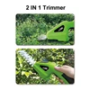 2 IN 1 Handheld Electric Hedge Trimmer Cordless Grass Shear Shrub Trimmer Rechargeable Grass Cutter for Garden/Lawn 6