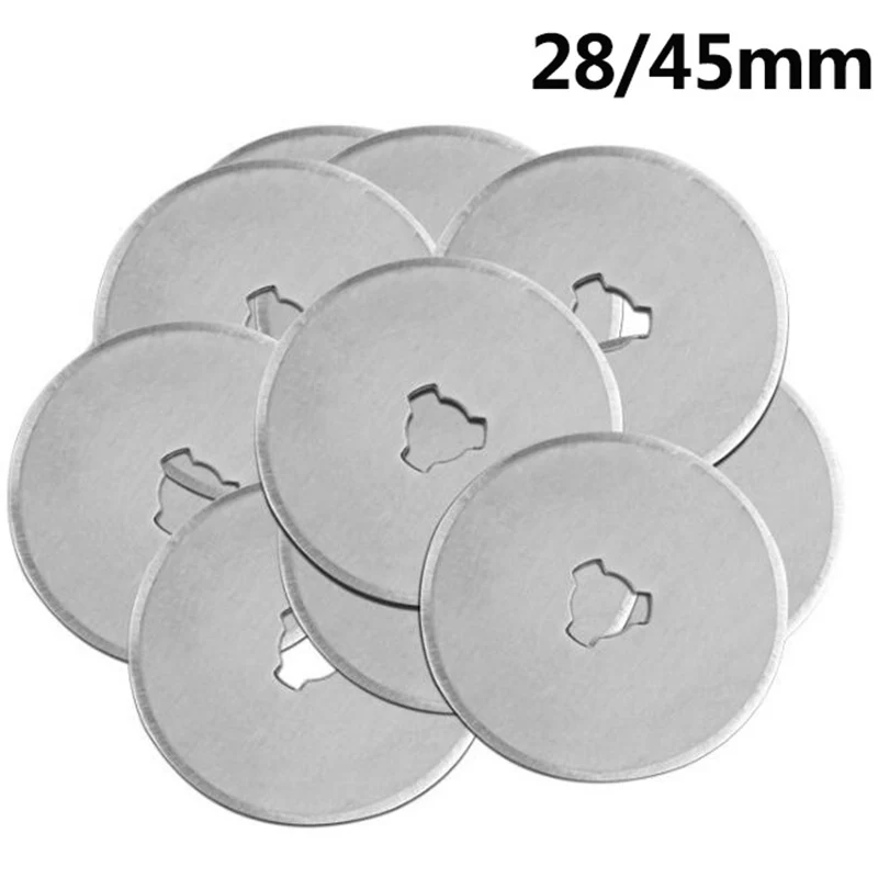 

28/45mm Safe Patchwork Roller Wheel Round Knife Cloth Cutting Knife Leather Paper Fabric Craft Fabrics Rotary Cutter DIY Sewing