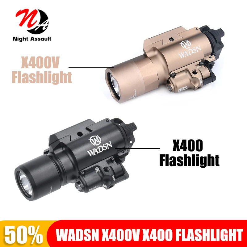 

Tactical Surefir X400U X400 Flashlight with Red/Green Laser Weapon Light Hunting Pistol Gun Light Fit 20mm Picatinny Rail Access