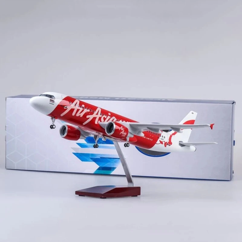 

Модель самолета A320 Neo Air Asia Airline, модель самолета из смолы 47 см, литая модель самолета, шасси с коллекцией энтузиастов, 1/80