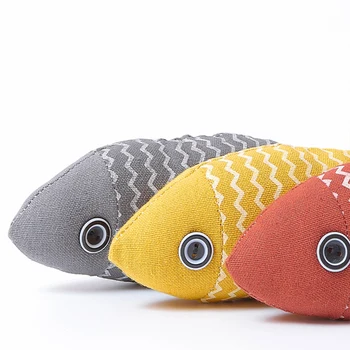 MADDEN Cat Fish Toy Cat Scratcher Catnip Toy Interactive Simulation Fish Cat Mint Fidget Toys Stuffed Playing Toy For Cat Kitten 5