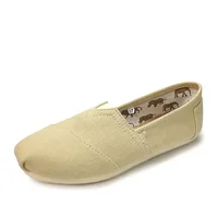2025 Summer Blue Loafers Men Classic Canvas Flats Shoes Women Comfortable Breathable Men Casual Shoes Slip-on Espadrilles