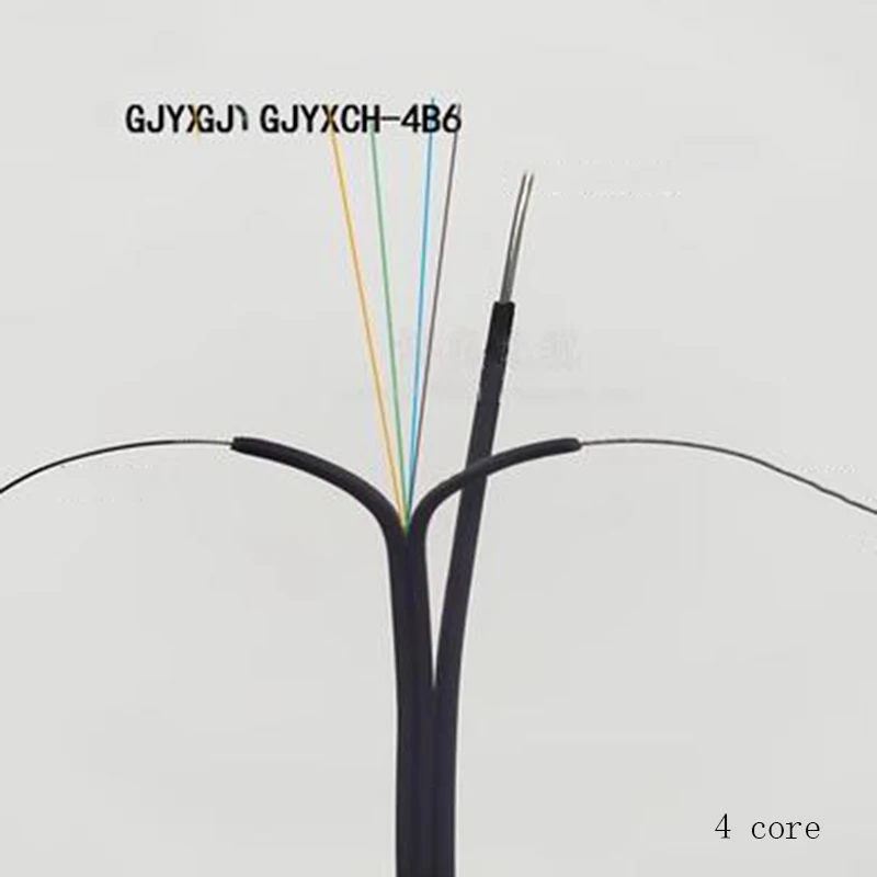 Single Mode Single Mode Cabo de Fibra Óptica Telecom-grade Outdoor Fibra Óptica Fio Borboleta Ffiber Broadcasting 100m Núcleo