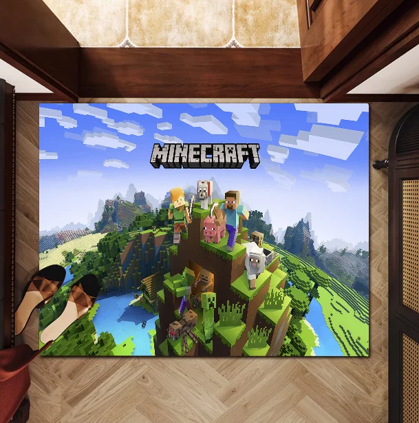 Game M-Minecraft s Room Mats Cheaper Anti-slip Modern Living Room Balcony Printed Welcome Rug 6