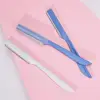 Eyebrow Epilator Folding Eyebrow Trimmer Safety Scraping Eyebrow Razor Beauty Dermaplaning Tool Eyebrow Scissors 2