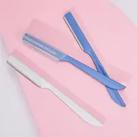 Eyebrow Epilator Folding Eyebrow Trimmer Safety Scraping Eyebrow Razor Beauty Dermaplaning Tool Eyebrow Scissors 2