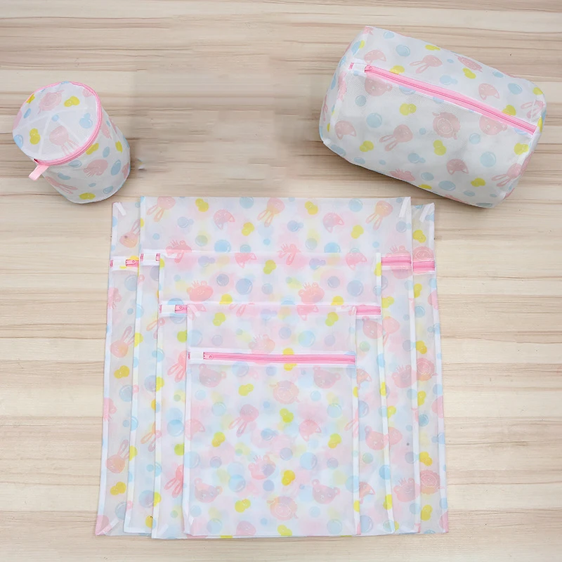 Laundry Bags laundry bag clothes washing bag Print Rabbit Dirty Clothes Storage Multiple Sizes For Washing Machine
