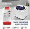 Foldable Lightweight Personal Portable Spa Saunas, 2L&1000W Steam Generator with Protection & Remote Control 5