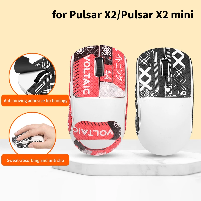 Adesivo Per Mouse Antiscivolo Pulsar Xlite X2/X2 Mouse Grip Tape Skate Lizard Skin Full Wrap Suck Sweat Tutte Le Cover Accessori Da Gioco