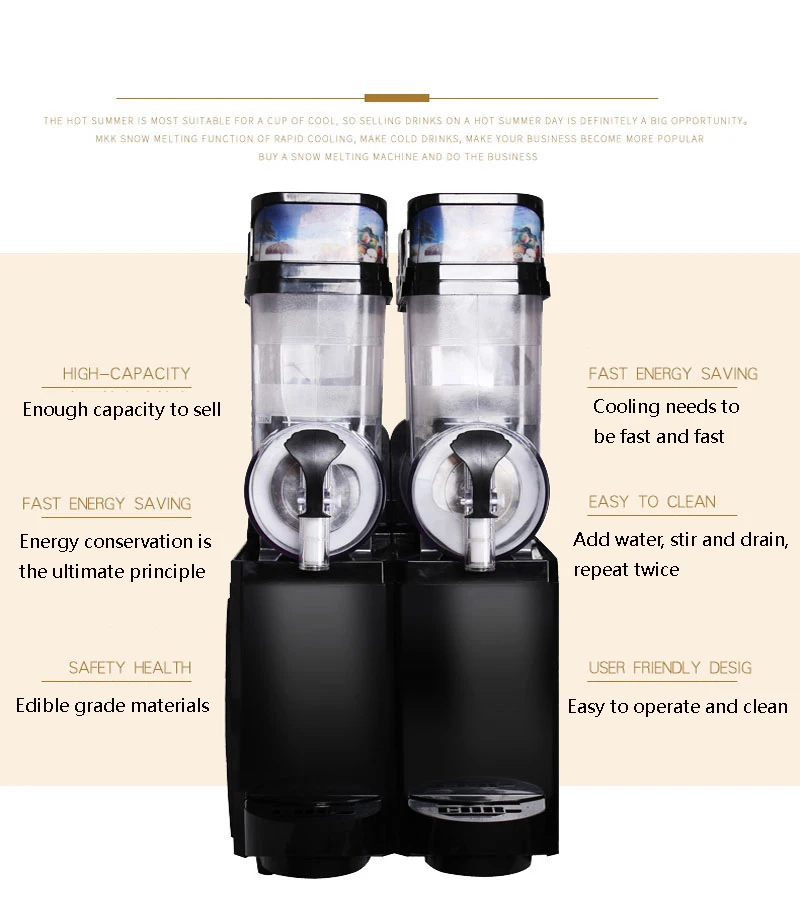 Commercial Frozen Drink Equipment Automatic Slush Machine Snow Melting Machine Smoothie Frozen Drink Maker Juice Machine 4