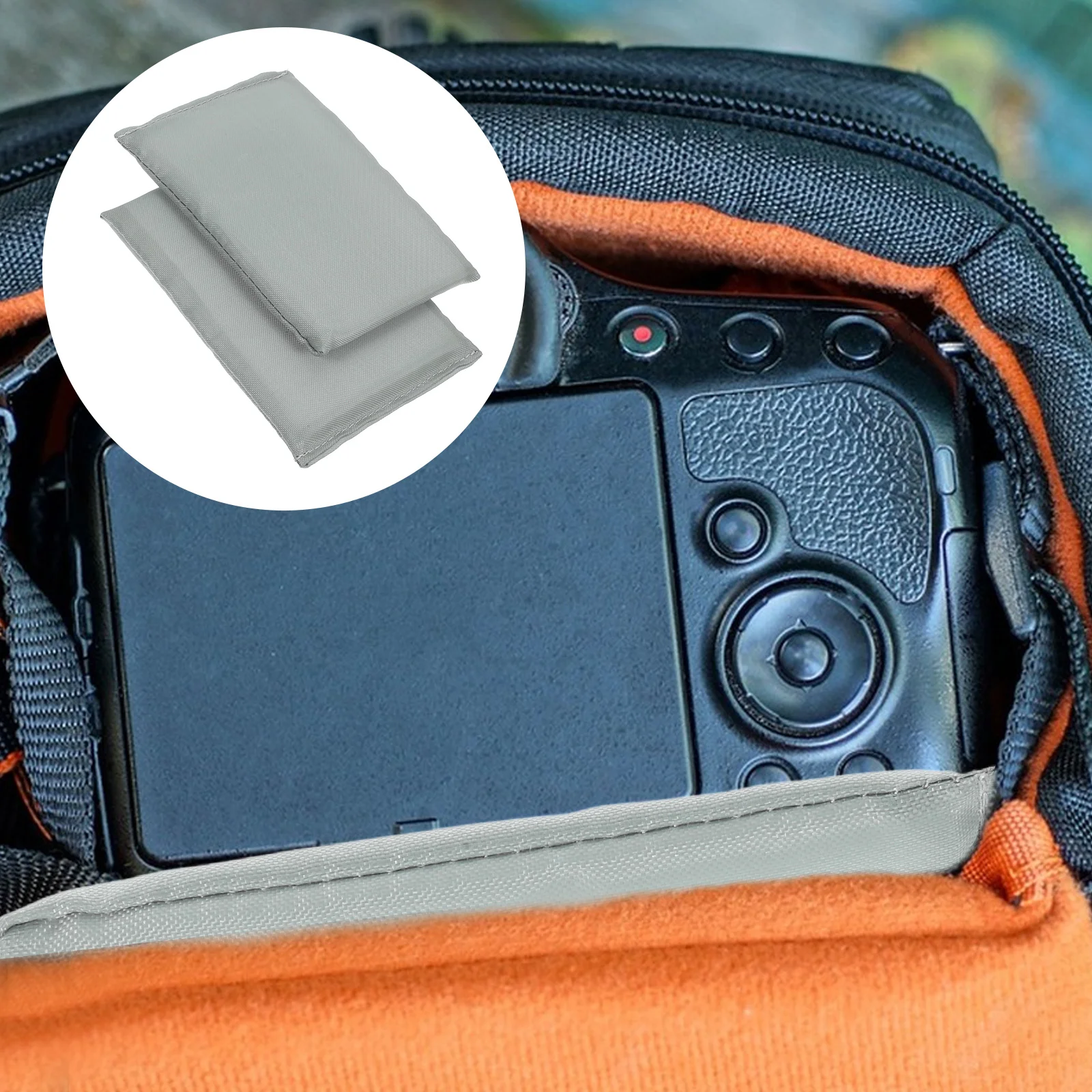 2Pcs Camera Bag Shock Absorbing Pad Foldable ganizer Protective Grey Divider Travel EPE Foam Insert Adjustable Storage