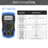 BTMETER True RMS Digital Multimeter,Precision Multimeter,Profession Insulation Tester Voltage Meter Diode Test NCV，770 Series 6