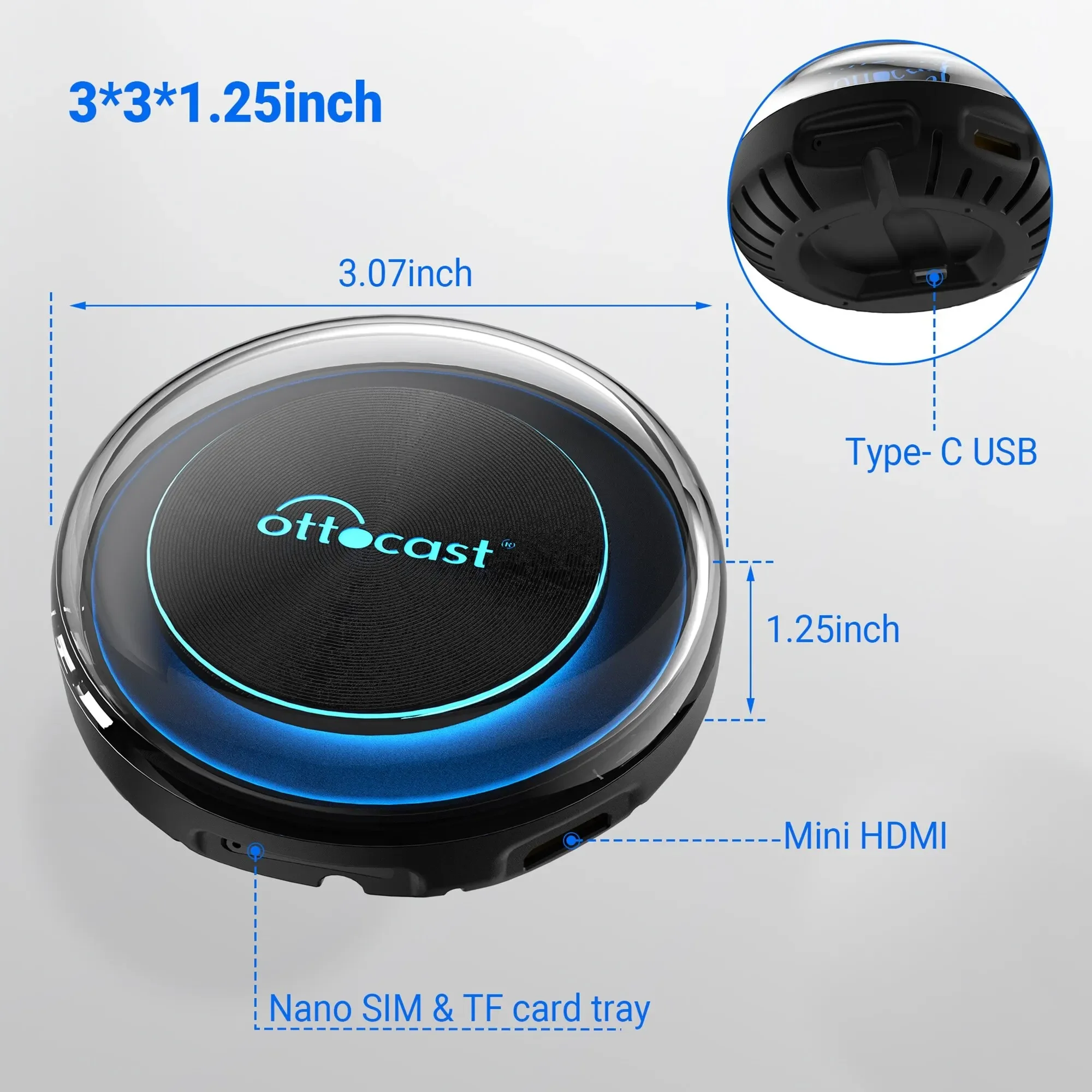 OTTOCAST PICASOU 2 ī÷ AI ڽ,  ȵ̵ ڵ ׼, HDMI , ø, Ʃ, ۿ 