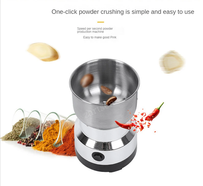High Power Coffee Grinder Manual Victims Multifunctional Machine Portafilter Stainless Steel Cafe Drip Beans Pepper Espresso Nut