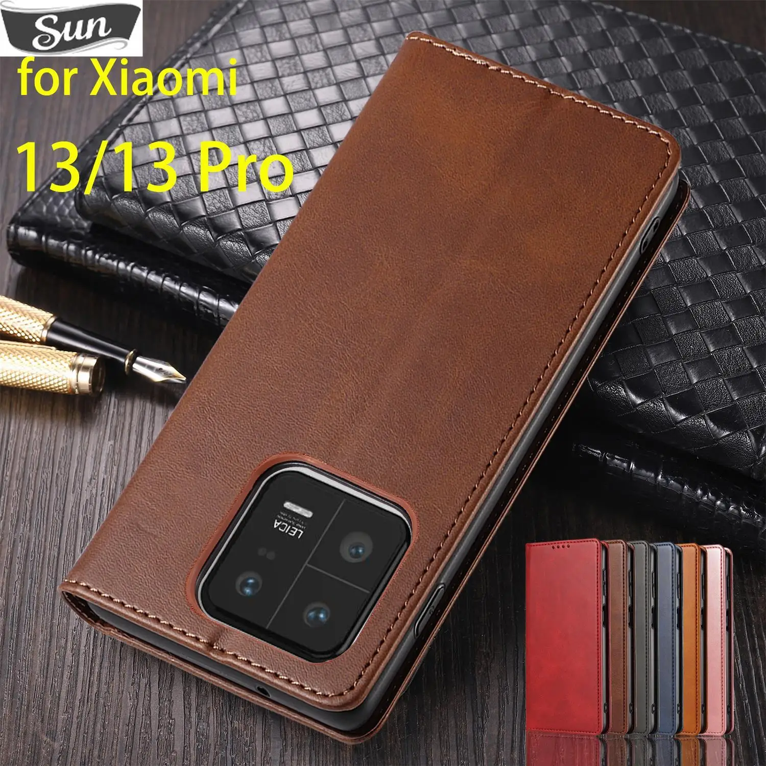 

Магнитный кожаный чехол для Xiao mi 13 Xiao Mi 13 Pro Mi13 Pro